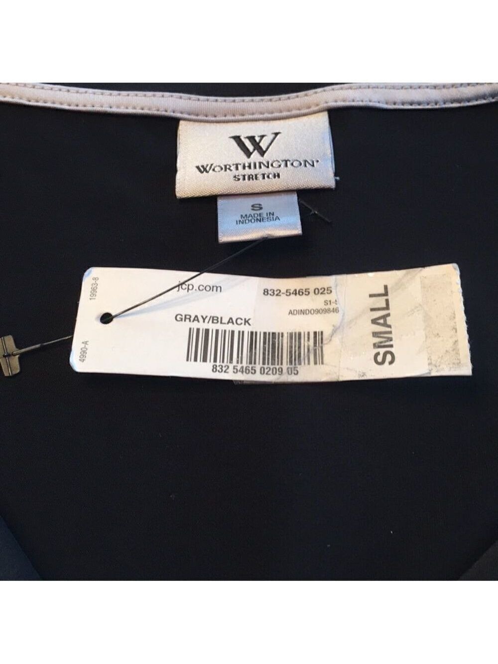 Gray/Black Worthington stretch tank - Picture 6 of 6